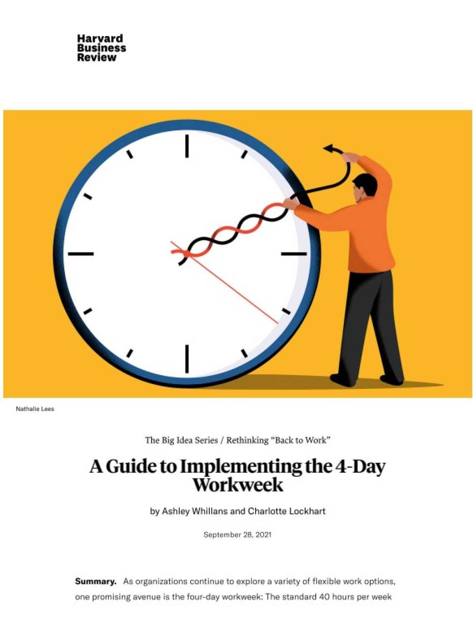 A Guide to Implementing the 4-Day Workweek